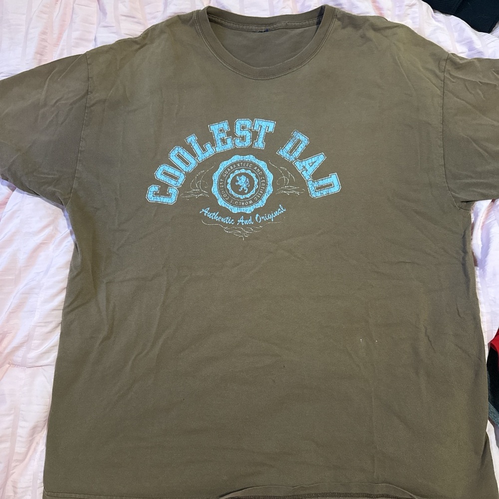 Authentic Original Vintage Style Coolest Dad Tee - Brown